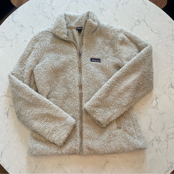 Patagonia Los Gatos Fleece Zip Up in Bleached Stone Size M - Picture 2 of 9